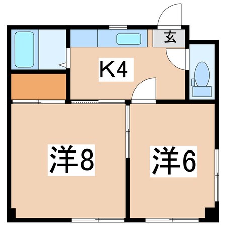 上町マンションの物件間取画像